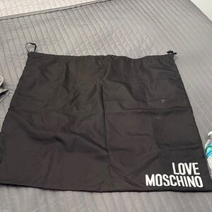 Love Moschino Black Bag with White Logo